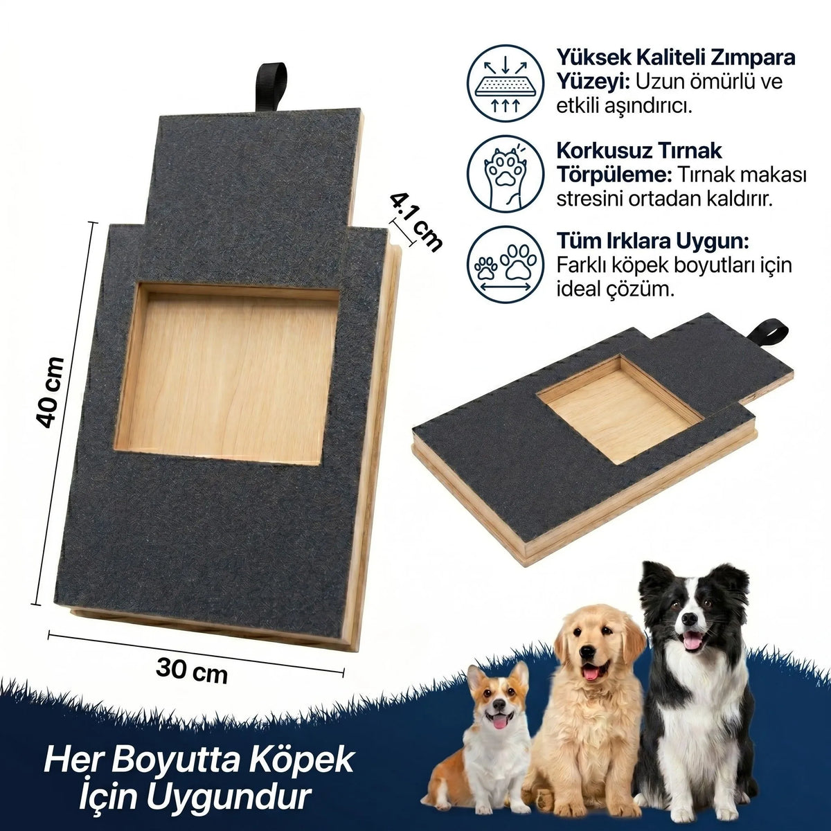 Köpekler için Tırnak Törpüleyen Tırmalama ve Eğitim Tahtası